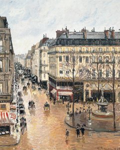 Rue Saint-Honoré på ettermiddagen. Effekten av regn, 1897