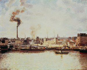 Saint-Sever-kaien i Rouen, 1896 av Camille Jacob Pissarro