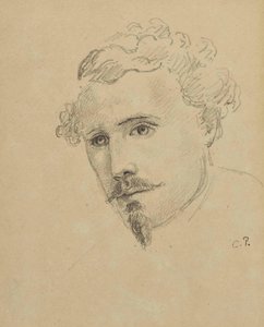 Selvportrett, ca. 1853. av Camille Jacob Pissarro