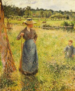Hømakeren, 1884 av Camille Jacob Pissarro