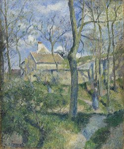 Veien til Les Pouilleux, Pontoise, 1881 av Camille Jacob Pissarro