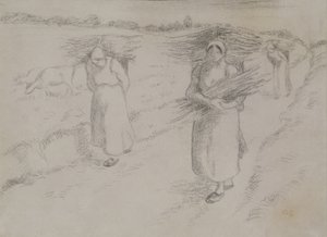 Kvistsamlerne, ca. 1896 av Camille Jacob Pissarro