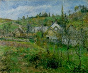 Valhermeil, nær Pontoise, 1880 av Camille Jacob Pissarro