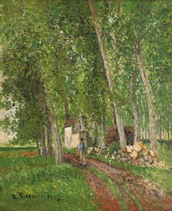 Undervekst ved Moret, 1902 av Camille Jacob Pissarro