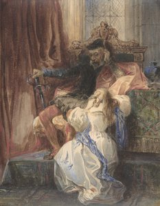 The Pardon Refused fra Sir Walter Scotts Kenilworth, ca. 1826-29.