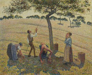 Eplehøst av Camille Jacob Pissarro