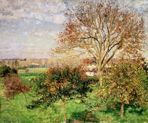 Høstmorgen på Èragny, 1897 av Camille Jacob Pissarro