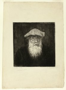 Camille Pissarro, et selvportrett av Camille Pissarro