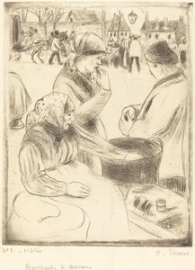 Chestnut Vendors Chestnut Vendors, 1878. av Camille Pissarro