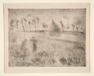 Regneffekt av Camille Pissarro
