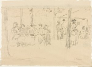 Fest på Pontoise av Camille Pissarro