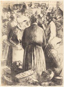Marked ved Pontoise Marked ved Pontoise, ca. 1895. av Camille Pissarro