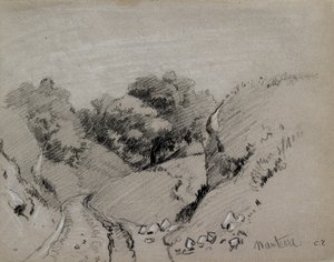 Nanterre, c1860 av Camille Pissarro