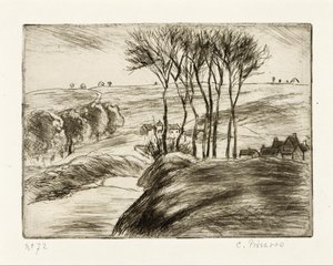 Landskap i Osny av Camille Pissarro