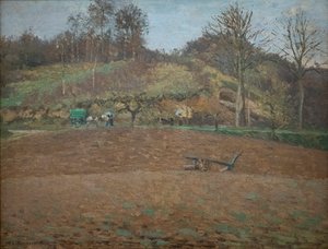 Pløyd land av Camille Pissarro