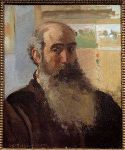 Selvportrettmaleri av Camille Pissarro (1830-1903) 1873 Søn. 0,56x0,46 m Paris, musee d