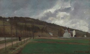 The Banks of the Marne in Winter, 1866. av Camille Pissarro