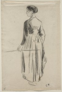 Kugjeterinnen, Eragny av Camille Pissarro