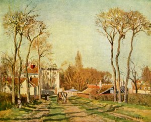 Inngangen til en landsby, 1872, 1939. av Camille Jacob Pissarro