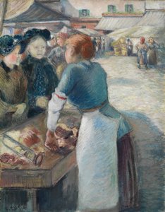 Markedsboden av Camille Pissarro