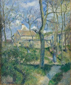 Veien til Les Pouilleux, Pontoise av Camille Pissarro