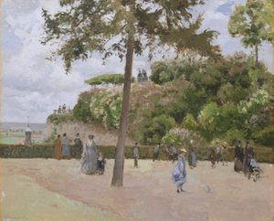 Den offentlige hagen i Pontoise, 1874. av Camille Jacob Pissarro