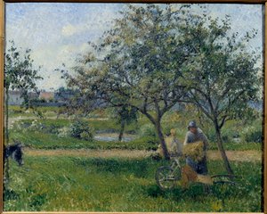 Trillebåren, frukthagen Maleri av Camille Pissarro (1830-1903) ca. 1881. Søn. 0,54x0,65 m Paris, Musee d