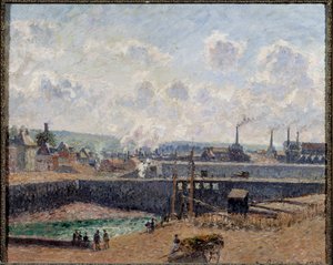 Utsikt over Dieppe, Duquesne Basin Maleri av Camille Pissarro (1830-1903) 1902 Søn. 0,54x0,65 m Paris, Musee d