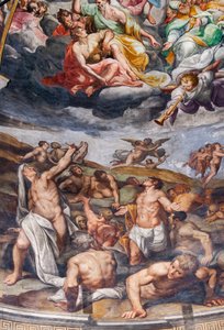 Siste dom, detalj (fresco)