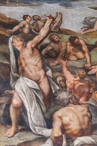 Siste dom, detalj (fresko) av Camillo Procaccini