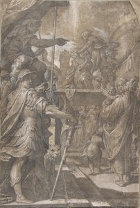 Martyrdøden til en kvinnelig Saint Agnes, 1605-9. av Camillo Procaccini