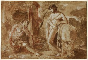 Mercury og Argus av Camillo Procaccini
