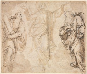 Transfiguration recto, ca. 1590. av Camillo Procaccini