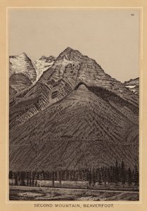 Canada: Second Mountain, Beaverfoot (lito) av Canadian School