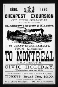 Grand Trunk Railway-plakat av Canadian School