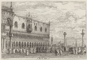 Bandbrygga. v. av Canaletto
