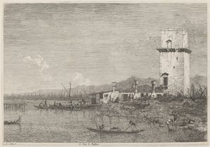 Tårnet i Malghera, ca. 17351746. av Canaletto