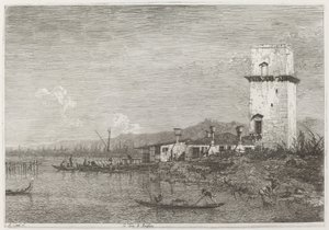 Tårnet i Malghera, ca. 17351746. av Canaletto