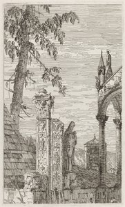 Biskopens grav [sentrum], ca. 17351746. av Canaletto