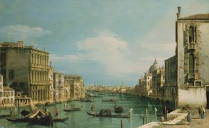 Canal Grande Venezia ser østover fra Campo di San Vio av Giovanni Antonio Canal