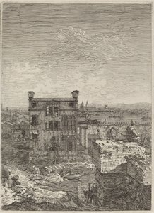 Huset med Peristyle av Canaletto