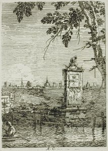 Det lille monumentet, fra Vedute av Canaletto