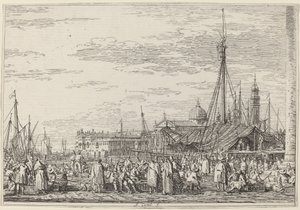 Markedet på Molo, ca. 17351746. av Canaletto