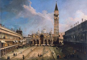 Piazza San Marco i Venezia, ca 1723-1724 av Giovanni Antonio Canal