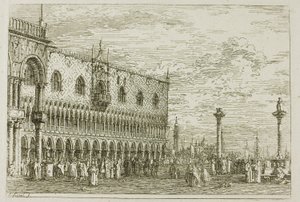 på Piera del Band V, fra Vedute av Canaletto