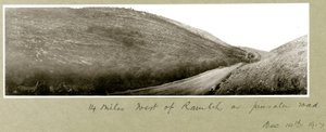 23 miles vest for Ramleh på Jerusalem Road, 14. desember 1917 av Capt. Arthur Rhodes