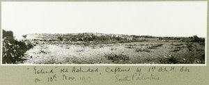 Esdud, gamle Ashdod, tatt til fange av 1. A.L.H. Brigade 13. november 1917 av Capt. Arthur Rhodes