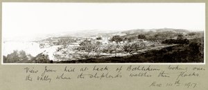 Utsikt fra bakken bak Betlehem, 14. desember 1917 av Capt. Arthur Rhodes