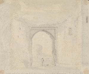 Brick Archway ved siden av den store porten til St. Augustine's Monastery, Canterbury av Capt. Thomas Hastings