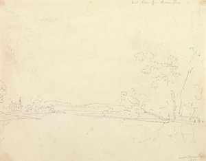 Fjern utsikt over Beaulieu, Hampshire av Capt. Thomas Hastings